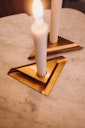 Vorschaubild höfats Kerzenhalter-Set SQUARE CANDLE gold 4 Stück