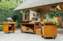 Vorschaubild OFYR Plancha Grill Island Corten 100 PRO Teakholz