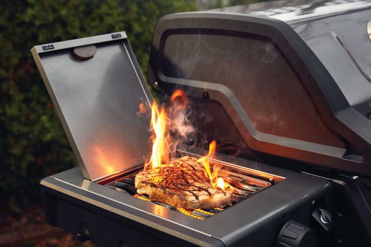 NAPOLEON Gasgrill FREESTYLE 425, 4 Hauptbrenner, mit Sizzle Zone Seitenbrenner, Graphit
