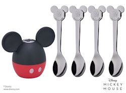 WMF Salzstreuer Mickey Mouse mit vier Löffeln S