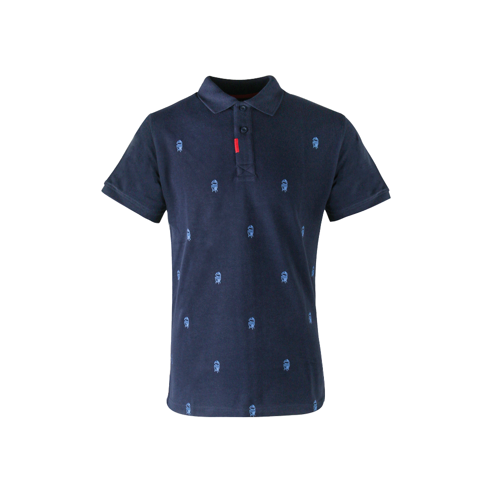 Big Green Egg Golf Poloshirt - Männer - Blau