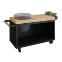 Vorschaubild OFYR Kamado Table Black 135 PRO Teakholz BGE