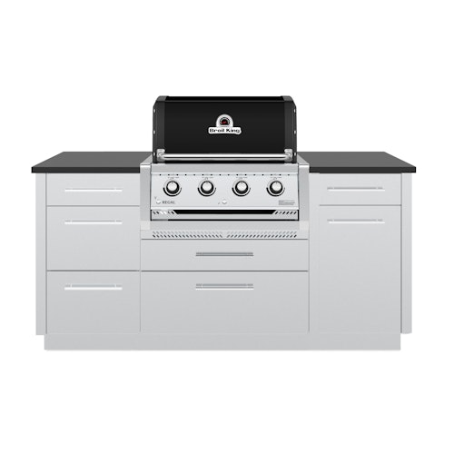 Broil King Einbau-Gasgrill REGAL 420 inkl. Schutzhülle, Pizzastein-Set und Pizzaschneider