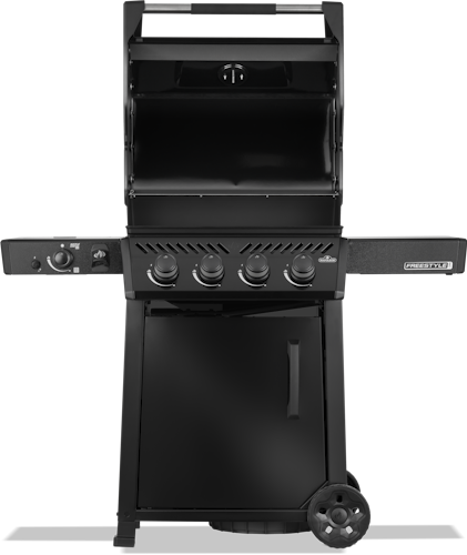 Napoleon Freestyle PRO 425, 4 Hauptbrenner, SIZZLE ZONE Seitenbrenner und Tür, Schwarz