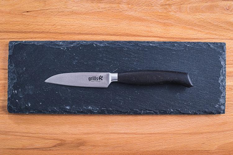 Grills.de Gemüsemesser mit Eichenholzgriff 9cm