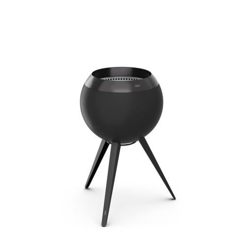 höfats MOON 45 All Black Plancha-Grillset mit hohem Fuß