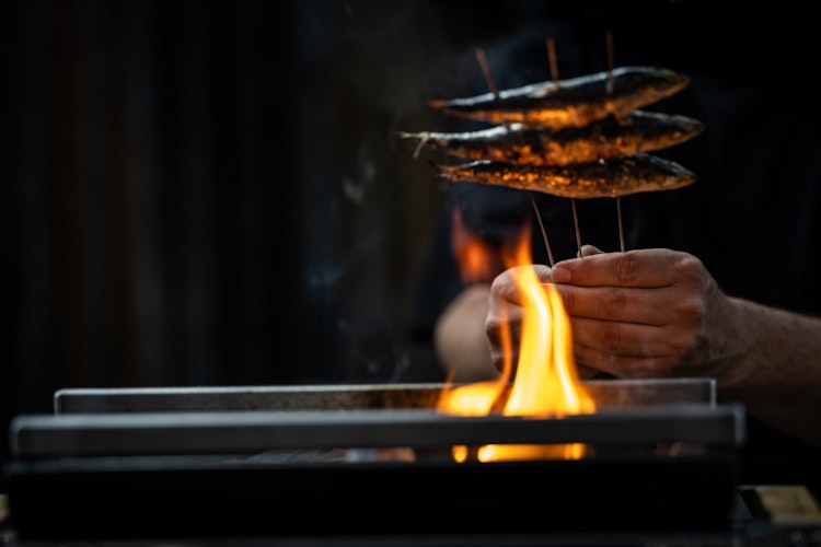 Yakiniku Shichirin Yakitori Edelstahlstangen (2 Stück)