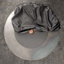 Vorschaubild OFYR Löschabdeckel schwarz und weiche Schutzabdeckel schwarz eingestellt 85 (Ø 85 cm)