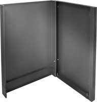 Napoleon Abschlussblende für einen Kühlschrank mit zwei Türen, mattschwarz