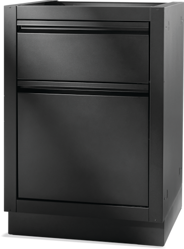 Napoleon Outdoorküche OASIS Mülleimerschrank mit Küchenrollenhalter, mattschwarz