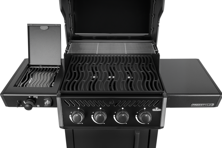 Napoleon Freestyle PRO 425, 4 Hauptbrenner, SIZZLE ZONE Seitenbrenner und Tür, Schwarz