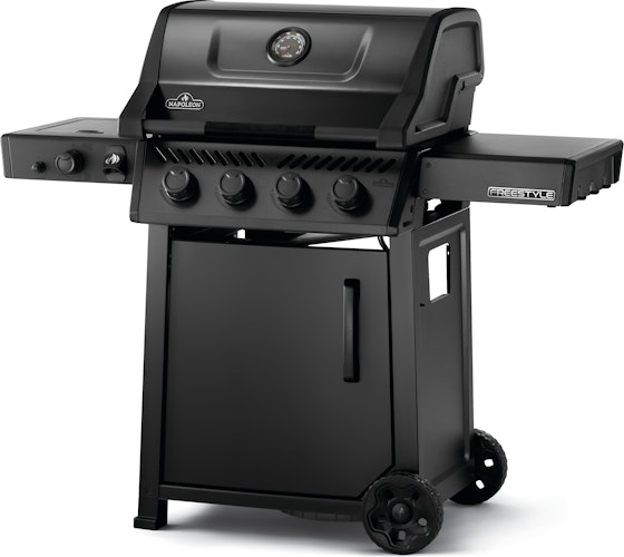 NAPOLEON Gasgrill PHANTOM FREESTYLE 425, mit Edelstahl Rosten und Tür, Satinschwarz
