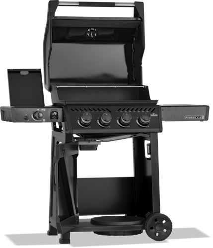Napoleon Freestyle PRO 425, 4 Hauptbrenner, SIZZLE ZONE Seitenbrenner und Tür, Schwarz