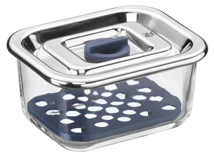 WMF Frischhalte- und Serviersystem-Set 3-teilig Top Serve mit Abtropfgitte