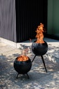Vorschaubild höfats MOON 45 All Black Feuerschale mit niedrigem Fuß