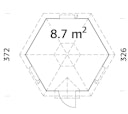 Vorschaubild Palmako Grillkota Eva 8,7 m² - 44 mm