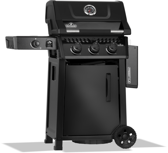Napoleon Freestyle 365, 3 Hauptbrenner, Seitenbrenner und Tür, Schwarz
