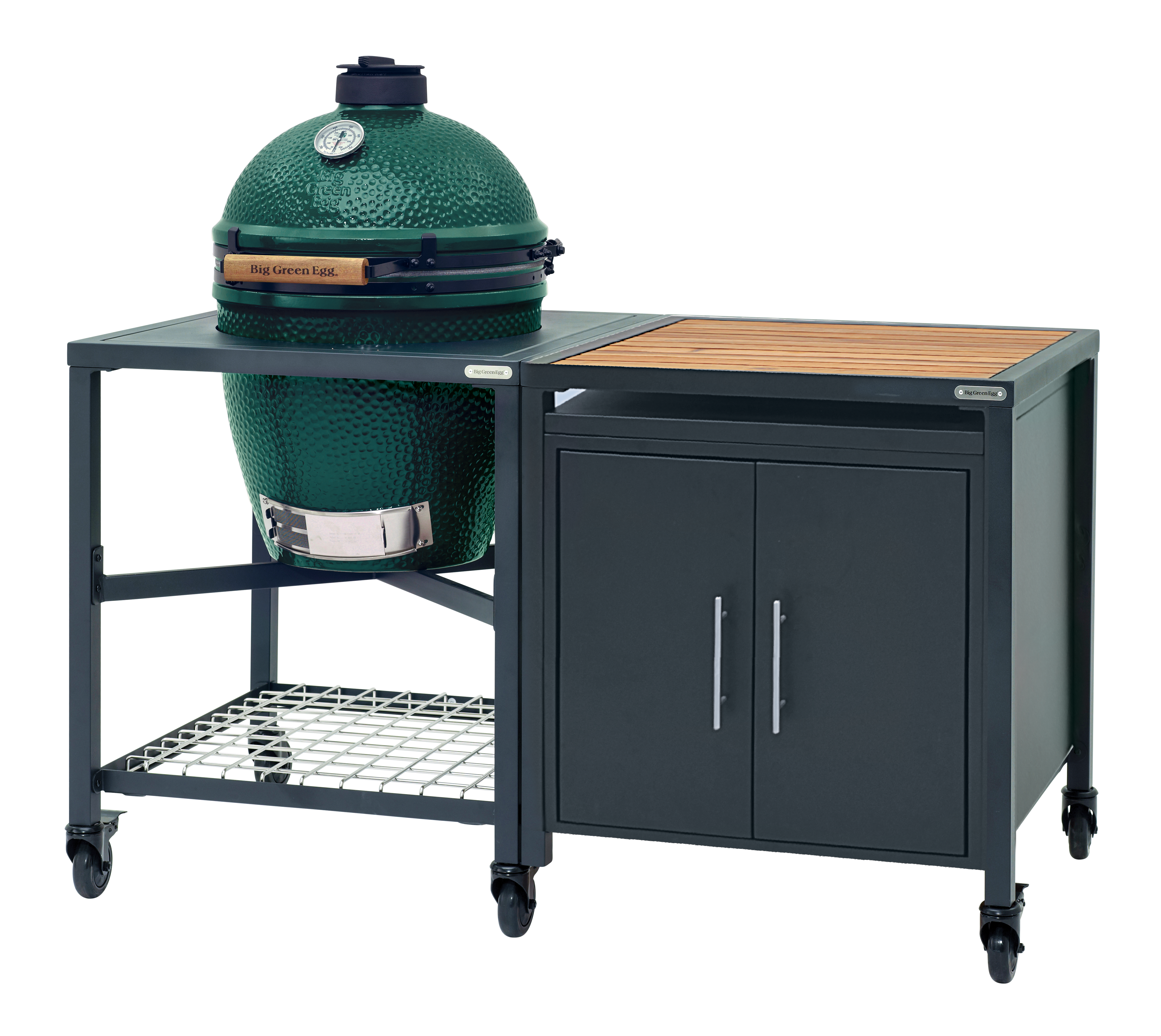 Big Green Egg Modulare Außenküche LARGE mit Erweiterungsschrank