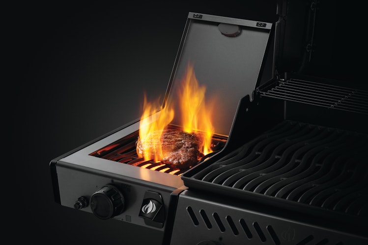 NAPOLEON Gasgrill FREESTYLE 365, 3 Hauptbrenner, SIZZLE ZONE Seitenbrenner und Tür, Graphit - Modell 2024