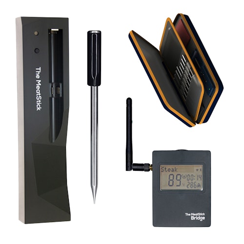 The MeatStick Bridge 1 Set - Fleischthermometer mit WiFi Bridge, Ladegerät, Tasche