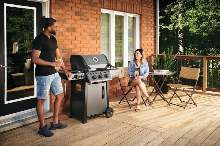 NAPOLEON Gasgrill FREESTYLE 365, 3 Hauptbrenner, SIZZLE ZONE Seitenbrenner und Tür, Graphit - Modell 2024