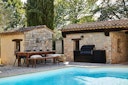 Vorschaubild NAPOLEON Gasgrill Oasis Compact 105, Mattschwarz, mit BIG32-1 und Einbau SIZZLEZONE