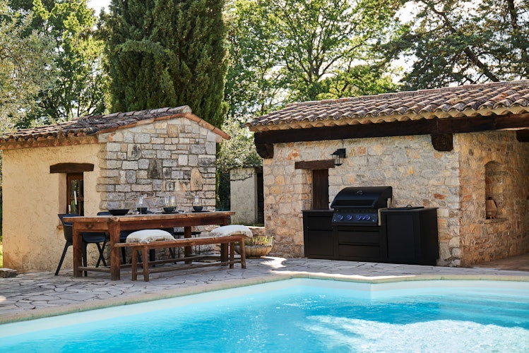 NAPOLEON Gasgrill Oasis Compact 105, Mattschwarz, mit BIG32-1 und Einbau SIZZLEZONE