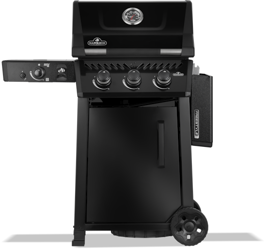 Napoleon Freestyle PRO 365, 3 Hauptbrenner, SIZZLE ZONE Seitenbrenner und Tür, Schwarz