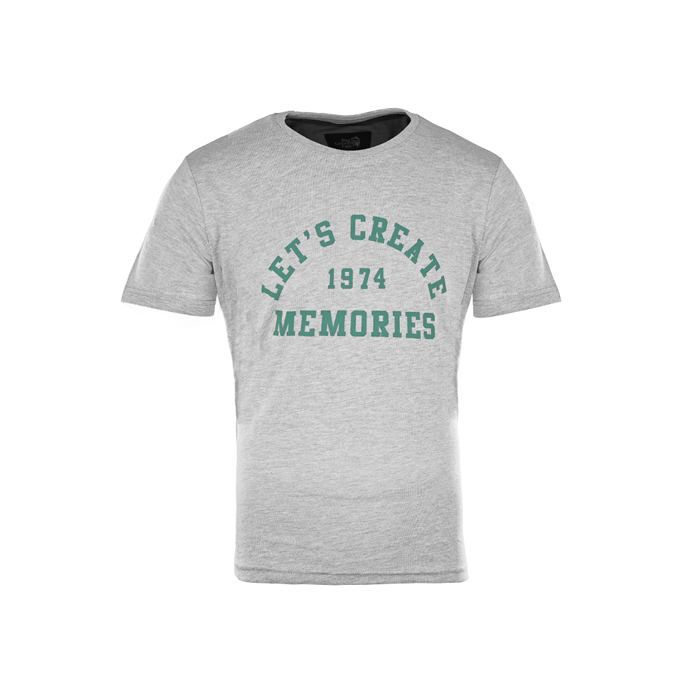 Big Green Egg T-Shirt - Lets create - Grau/Grün