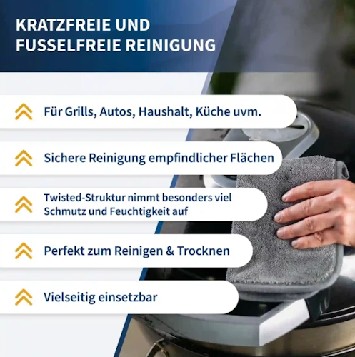 McBrikett Mikrofasertuch Twisted 40 x 30 - Gewicht 650 gr/qm